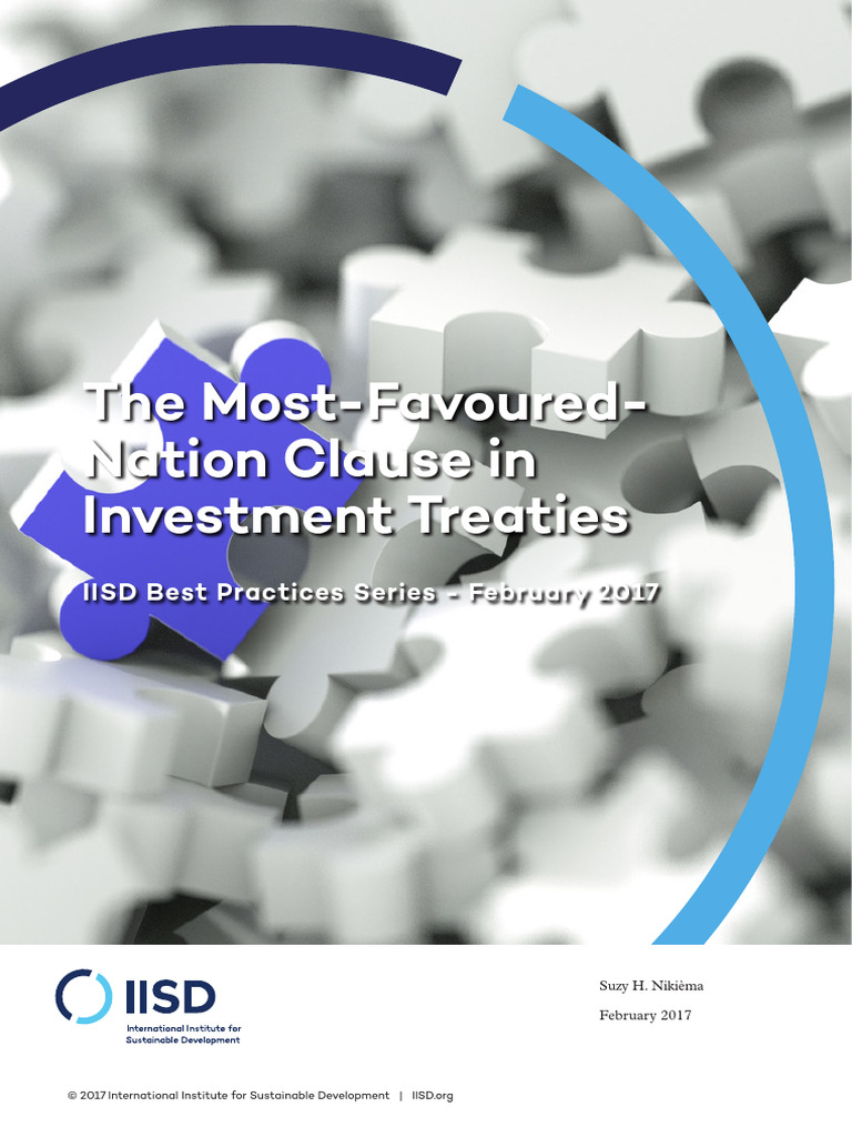 Understanding MFN Clauses in Investment Treaties | PDF | Most Favoured ...