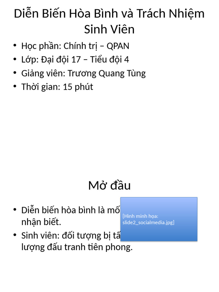 DBHB TrachNhiemSinhVien PPT HinhVaGhiChu | PDF