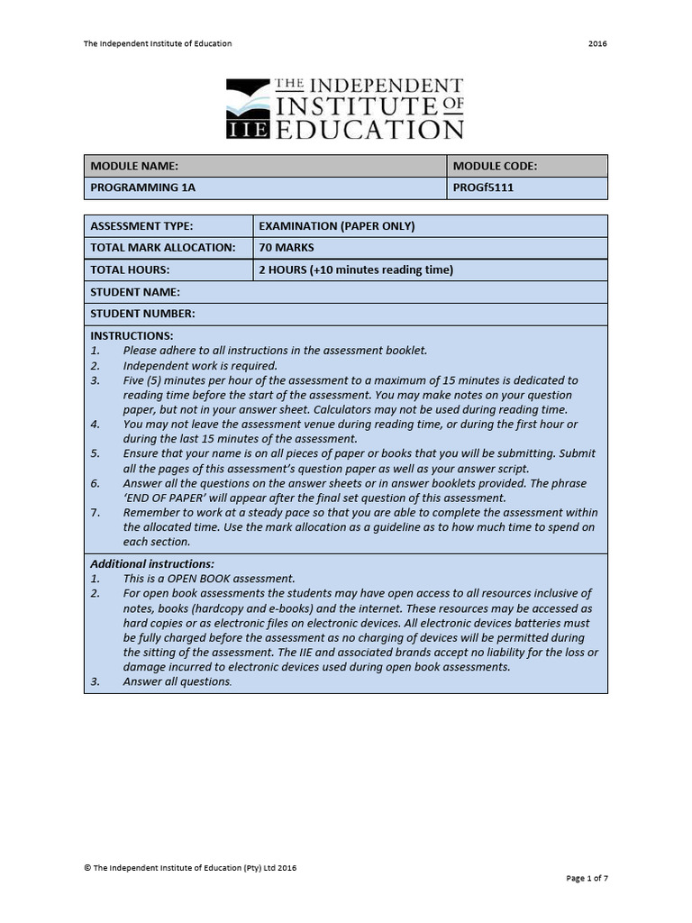 PROGf5111Ea Prac | PDF | Menu (Computing) | Computer Engineering