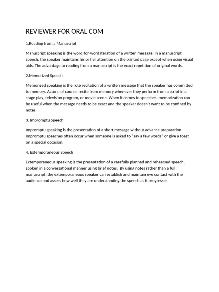 Reviewer For Oral Com | PDF