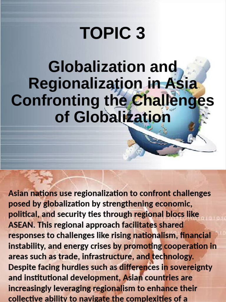 Asia's Regional Response to Globalization | PDF | Globalization ...