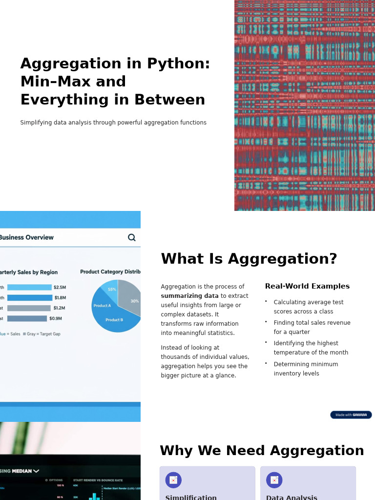 Python Data Aggregation Techniques | PDF | Data | Information Science