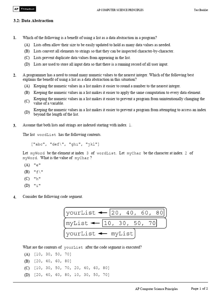 Data Abstraction in Lists | PDF | String (Computer Science) | Data