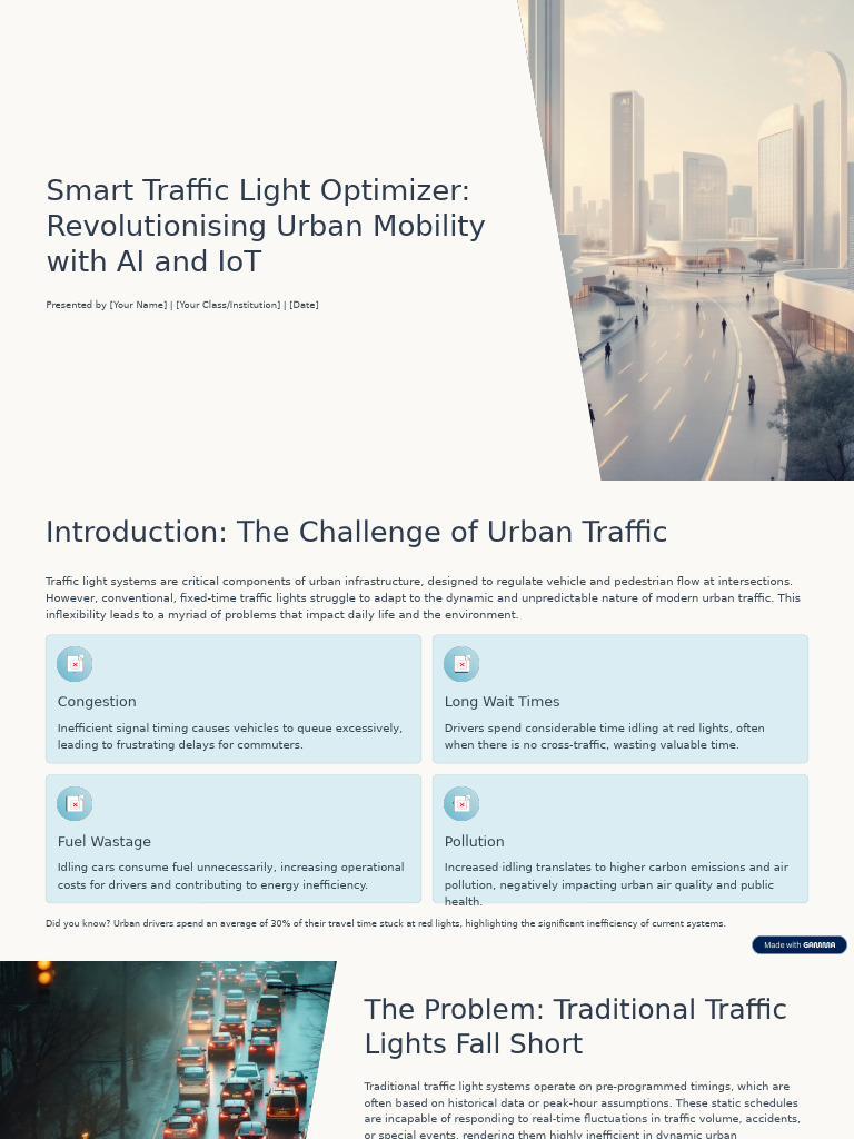 Smart Traffic Light Optimizer Revolutionising Urban Mobility With AI ...