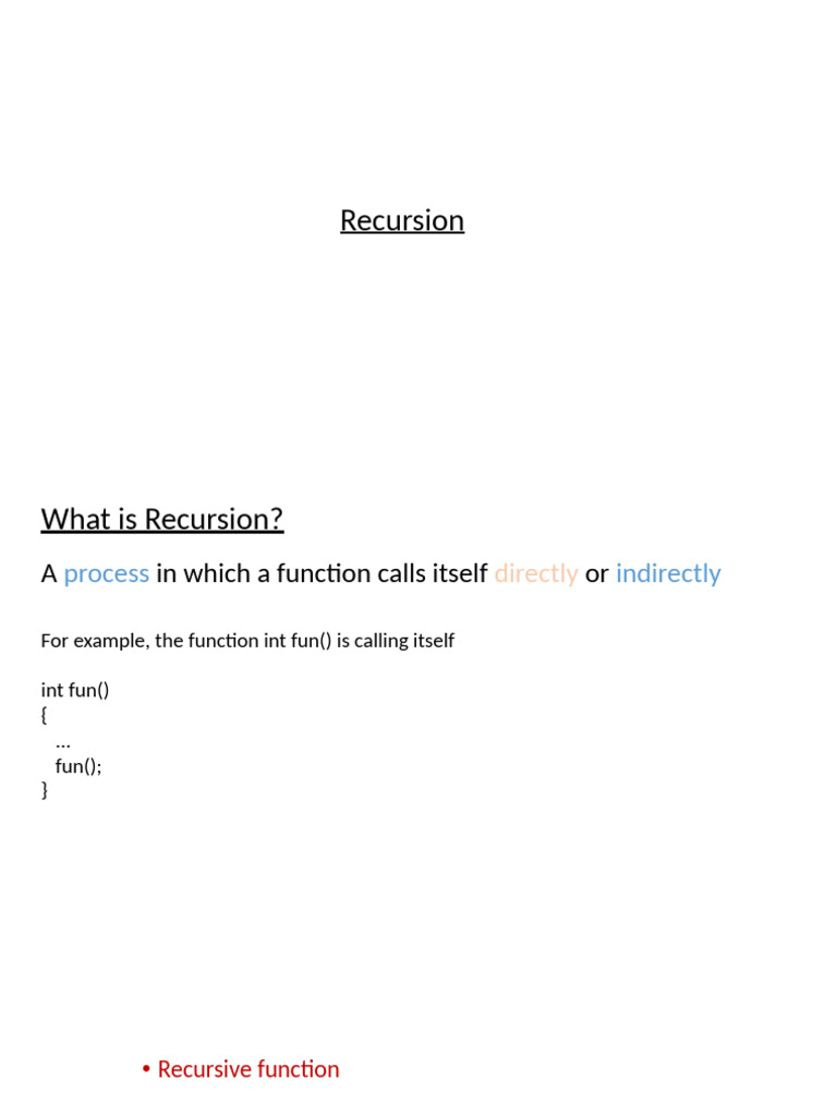 Recursion and Advanced Techniques | PDF | Boolean Data Type | Computer ...