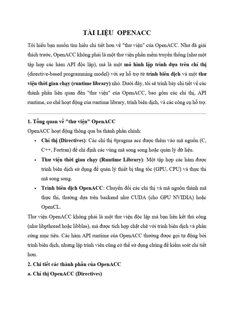 TÀI LIỆU OPENACC | PDF