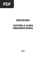 Cultura e Clima Organizacional Apostila