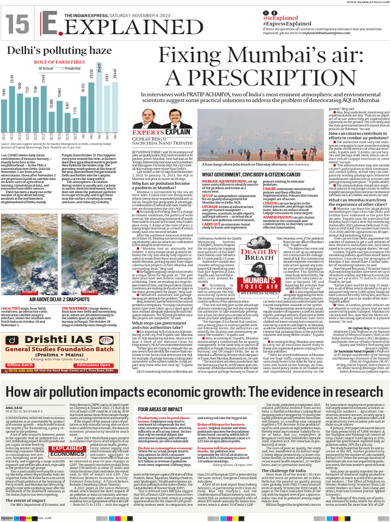Air Pollution & Its Impact On Economy | PDF
