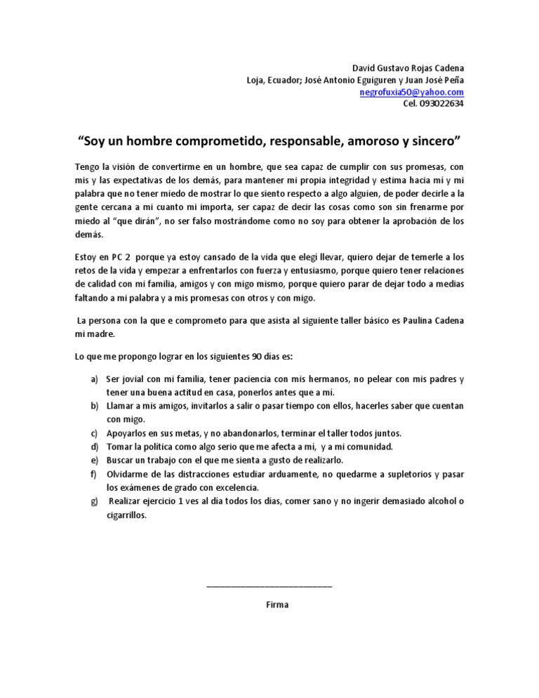 CARTA DE LOGROS