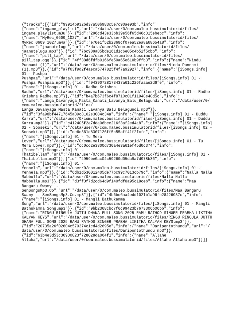 Tracks | PDF | Computer File Formats | Computer File