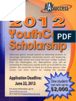 2012 YouthCon Scholarship Flyer