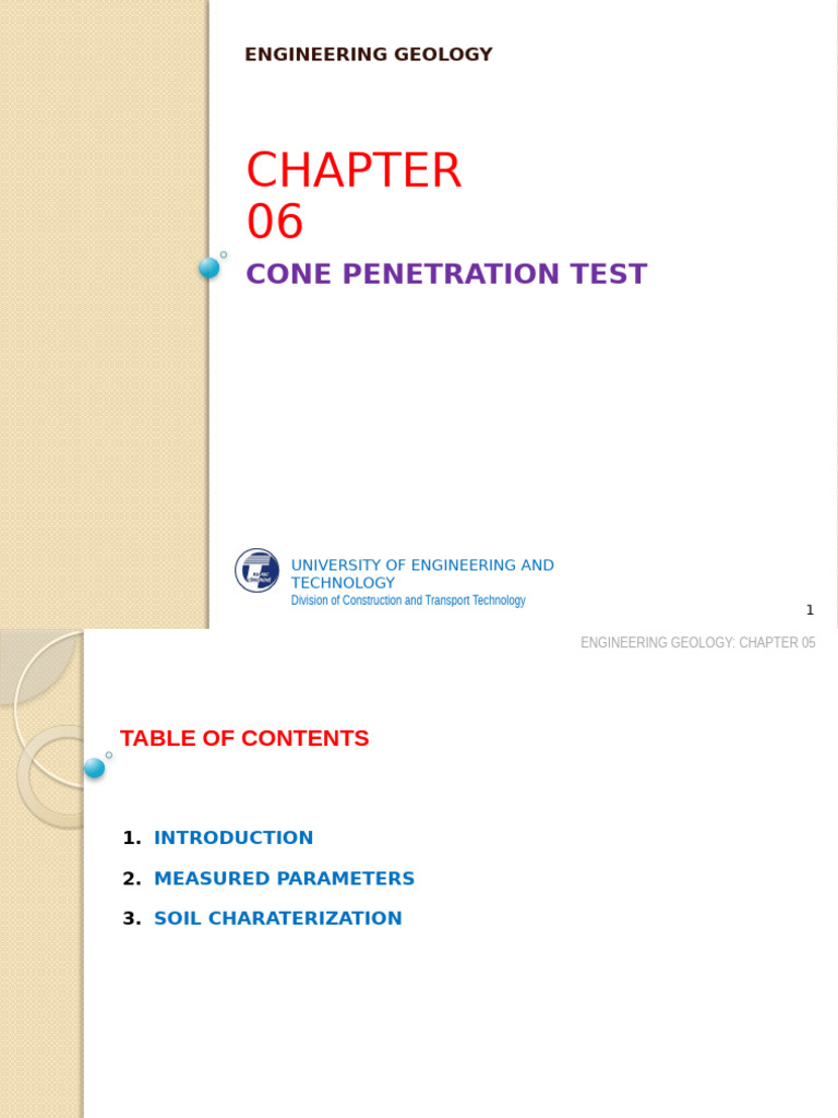 Chapter 06 Cone Penetration Test | PDF