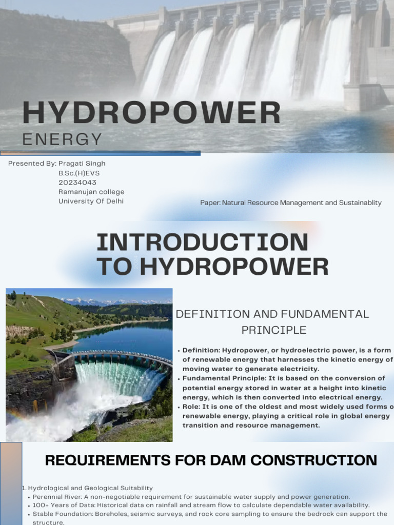 Hydropower: Definition and Principles | PDF | Hydroelectricity | Reservoir