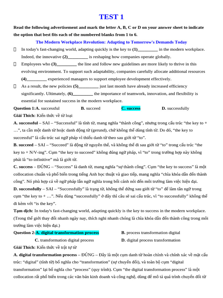 Test 1 - Unit 5 - GV | PDF