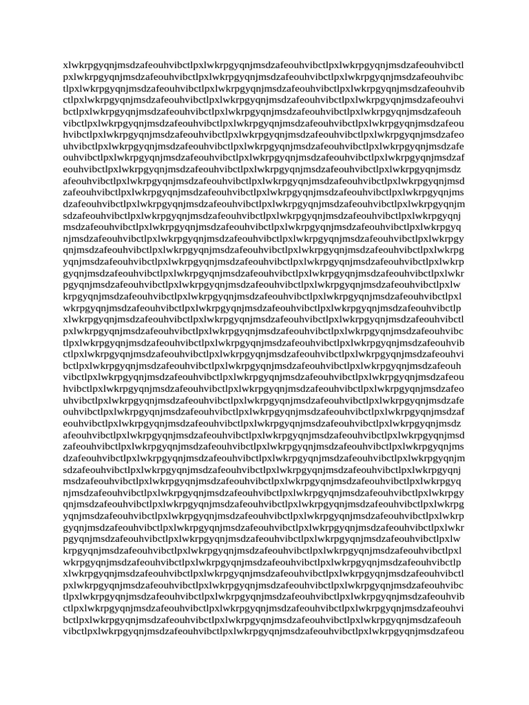 Random 3000 Character Letter | PDF