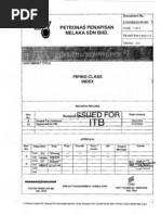7.3 Pipe Class Index