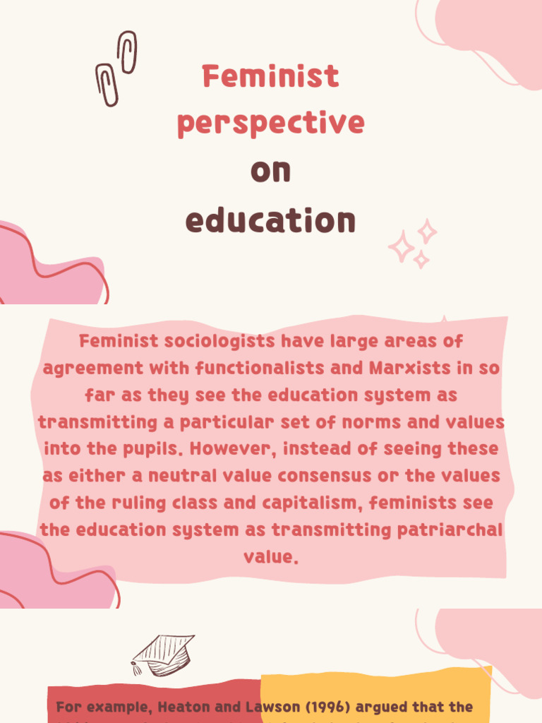 Feminist Perspective On Education. | PDF | Gender Studies | Feminism