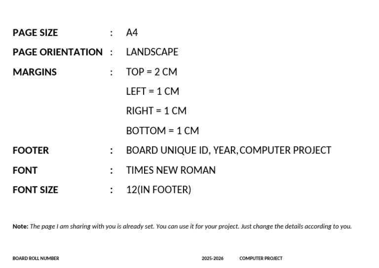 Project Guidelines and Details | PDF