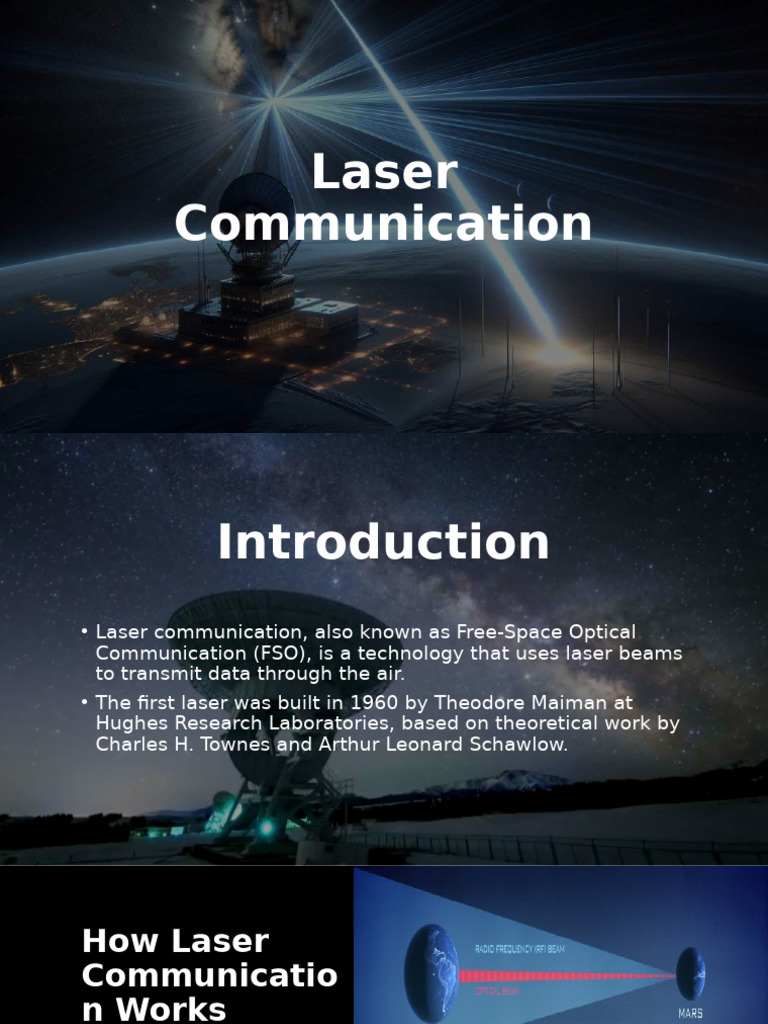 Laser Communication Presentation | PDF | Laser | Electronics