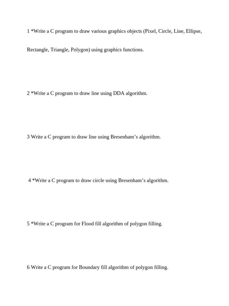 CGR Practical | PDF