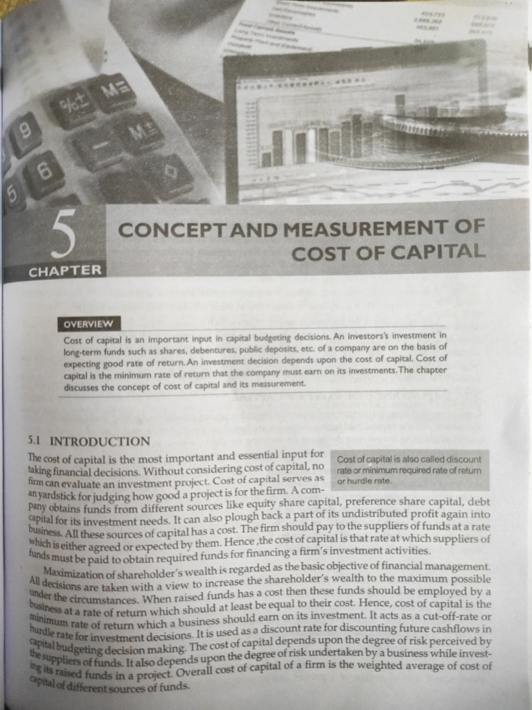 Concept and Measurement of Cost of Capital | PDF | Cost Of Capital ...