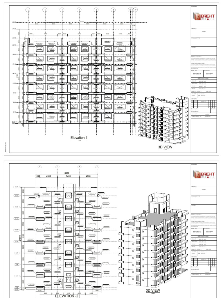 Tekla Structures Elevation Drawings | PDF
