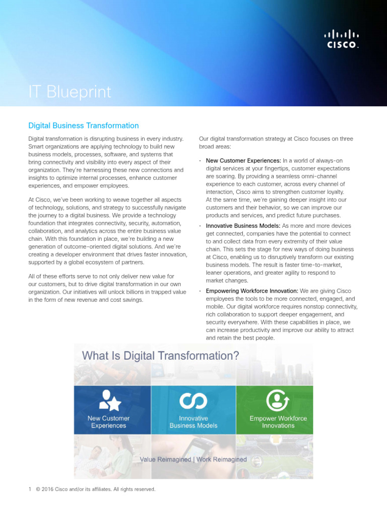 Cisco on Cisco IT Blueprint Interactive | PDF | Agile Software ...