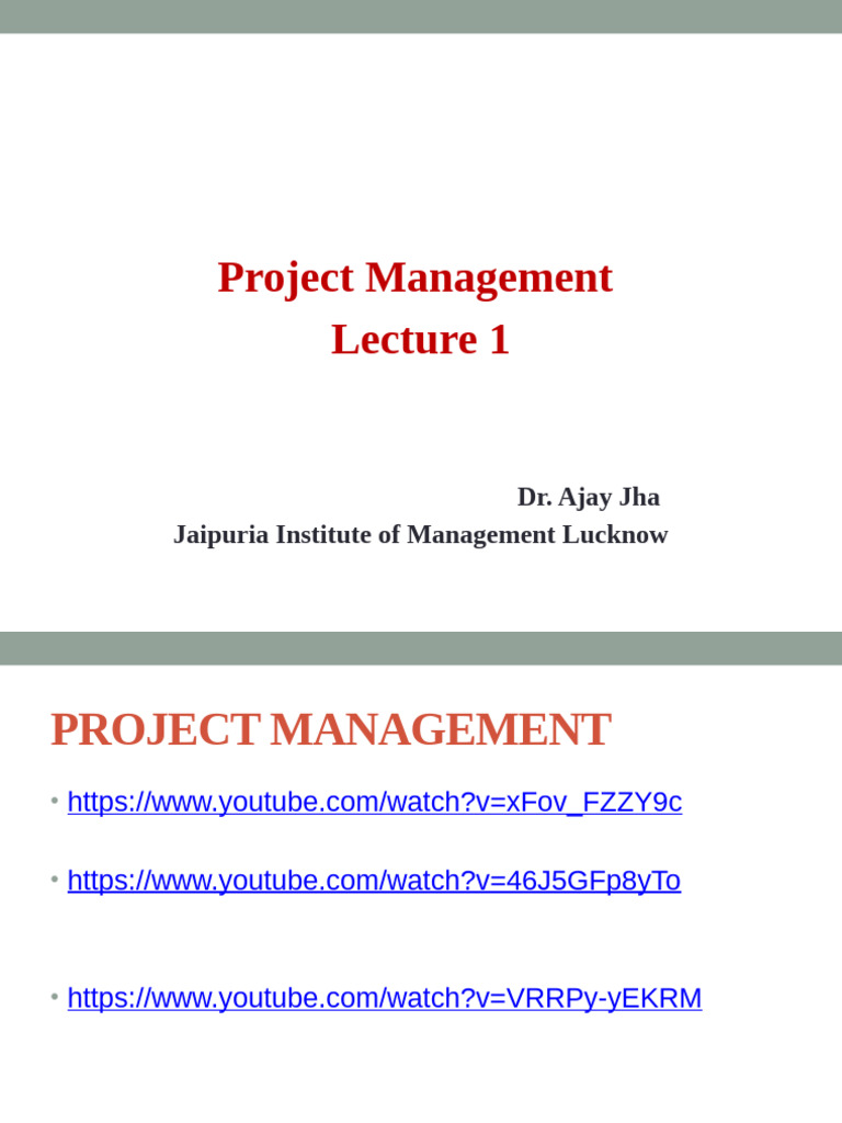 Introduction to Project Management Concepts | PDF | Project Management ...