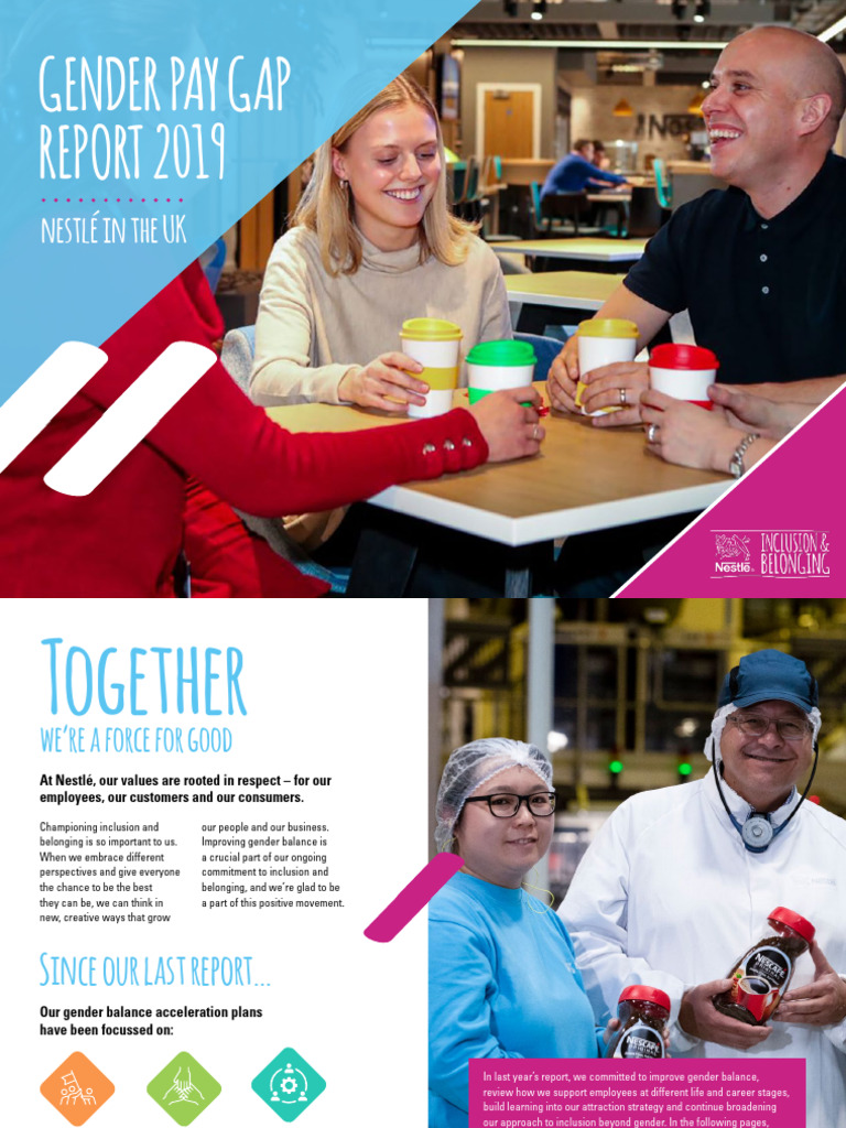 Nestlé UK Gender Pay Gap Report 2019 | PDF | Gender Pay Gap | Social ...