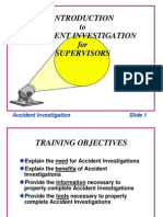 Accident Investigation For Supervisors