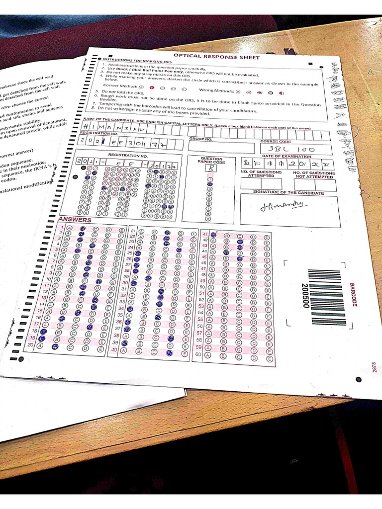SBL100 Major Question Paper | PDF
