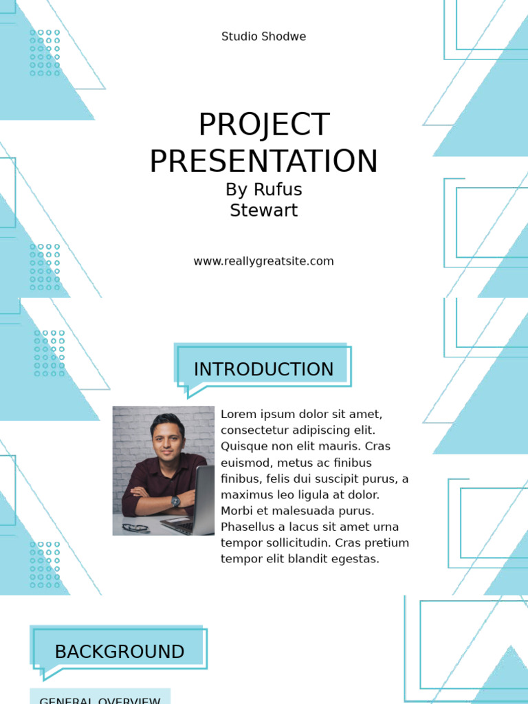 Blue and White Minimalist Project Presentation | PDF