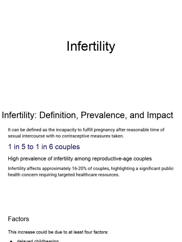 Infertility | PDF | Infertility | Ovary