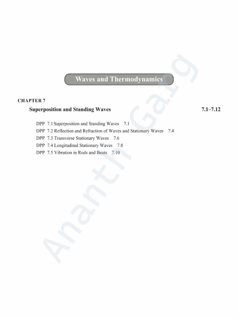 Superposition and Standing Waves DPP | PDF
