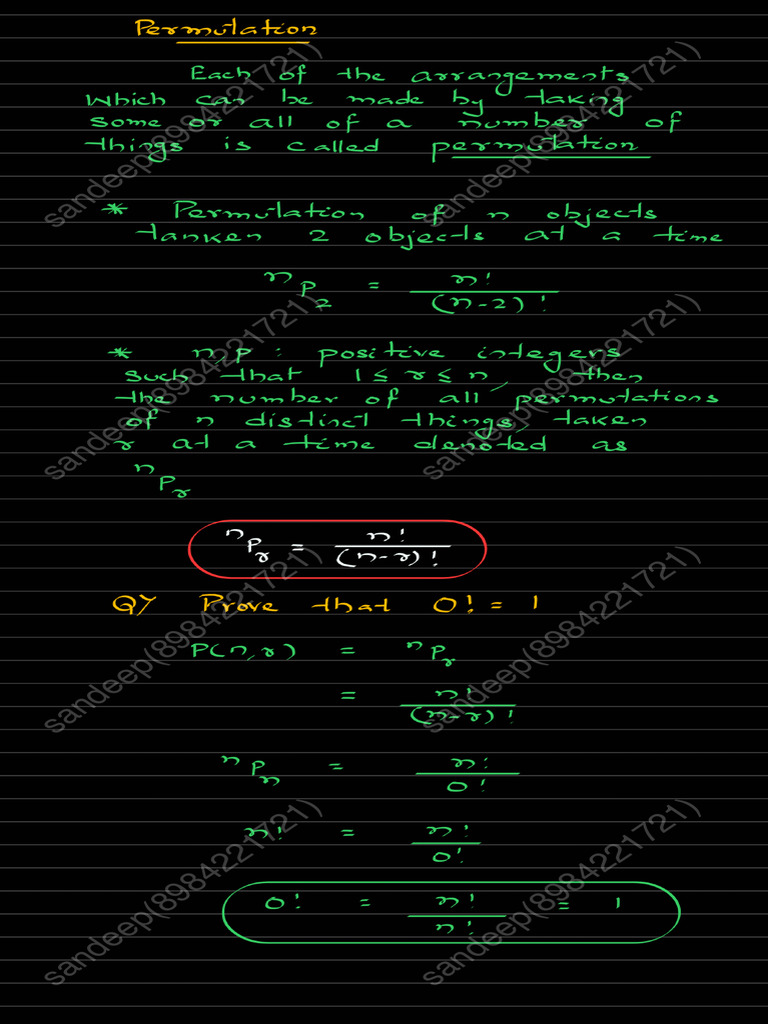 Permutation | PDF