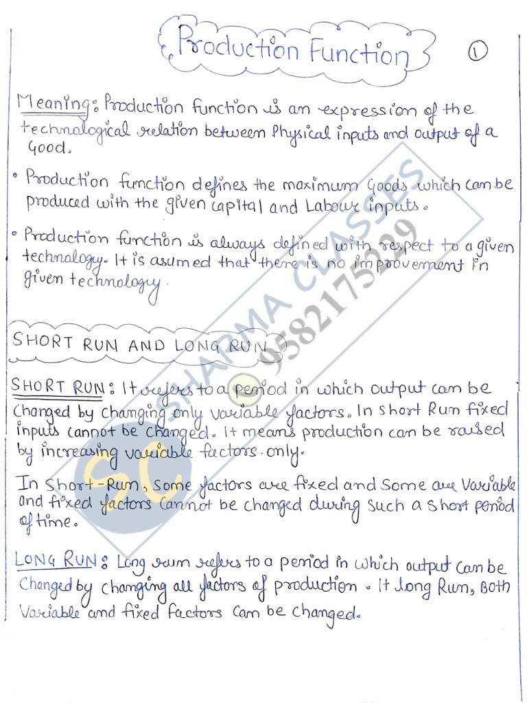 Understanding Production Functions | PDF | Industrial Engineering ...