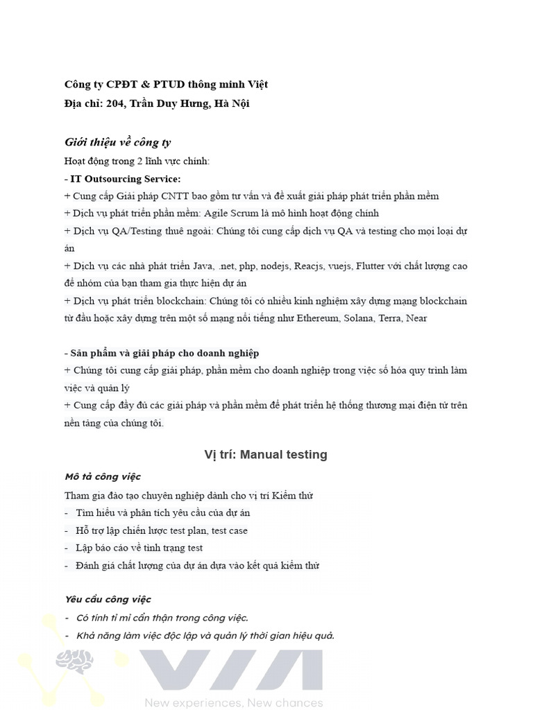 Intern Manual Tester PDF | PDF