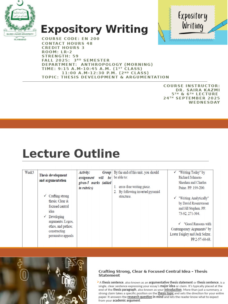 QAU Anthroplogy Mor Sem 3 - Lecture-5&6 (3rd Week) - Sep 24, 2025 | PDF ...
