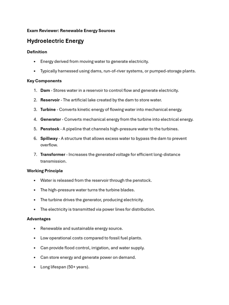 Renewable Energy Sources Overview | PDF | Biofuel | Energy Development