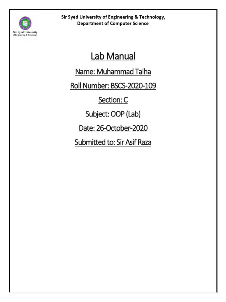 BSCS 2020 109 | PDF | Class (Computer Programming) | C Sharp ...