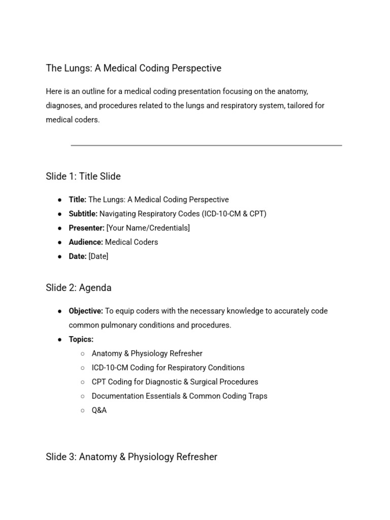 Respiratory System Coding Guidelines | PDF | Lung | Respiratory System