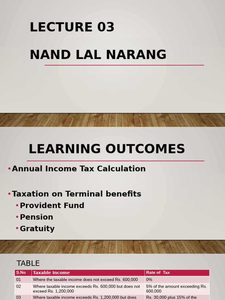 Annual Income Tax Calculation Guide | PDF | Pension | Taxes