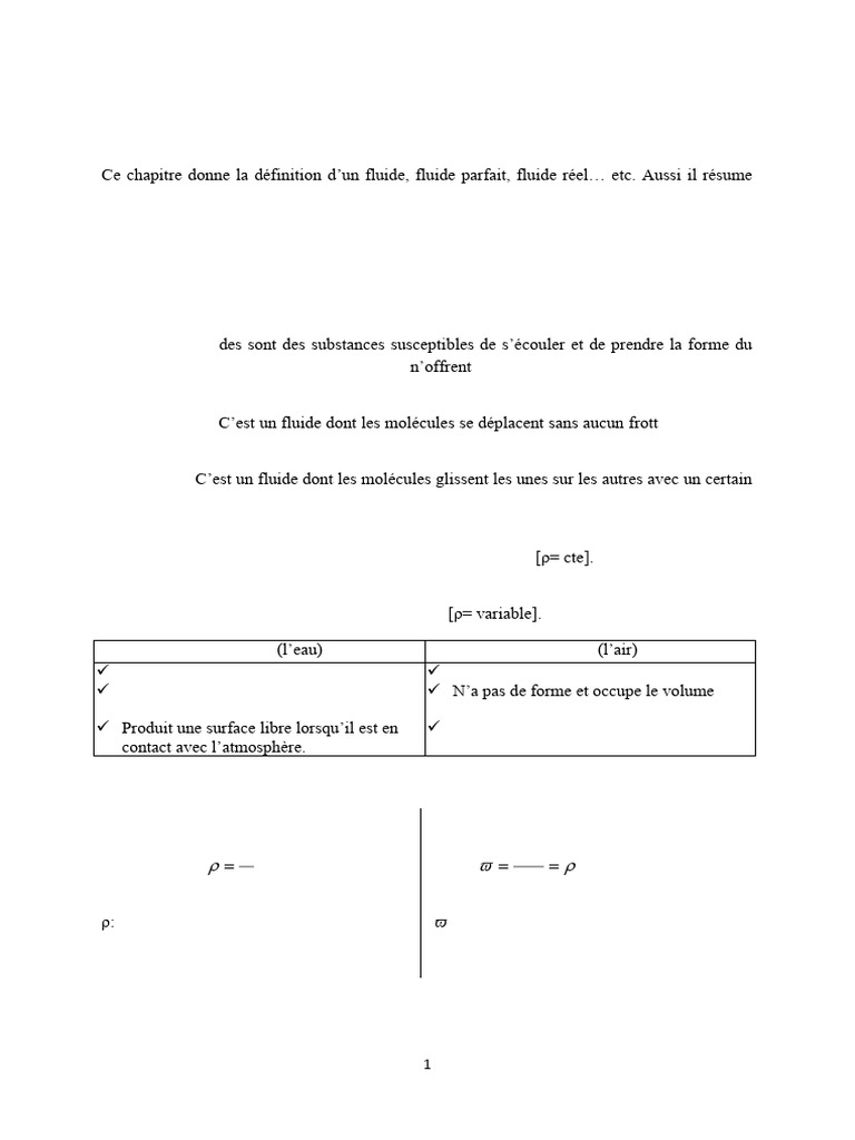 Introduction à la Mécanique des Fluides | PDF | Pression | Dynamique ...