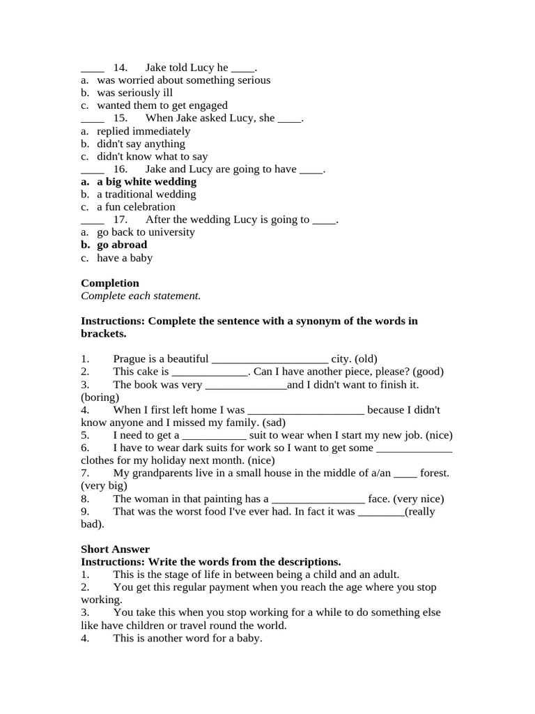 Test 8 | PDF
