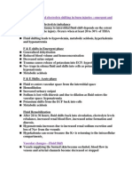 Fluid Shifting and Electrolyte Shifting in Burn Injuries, Study Guide