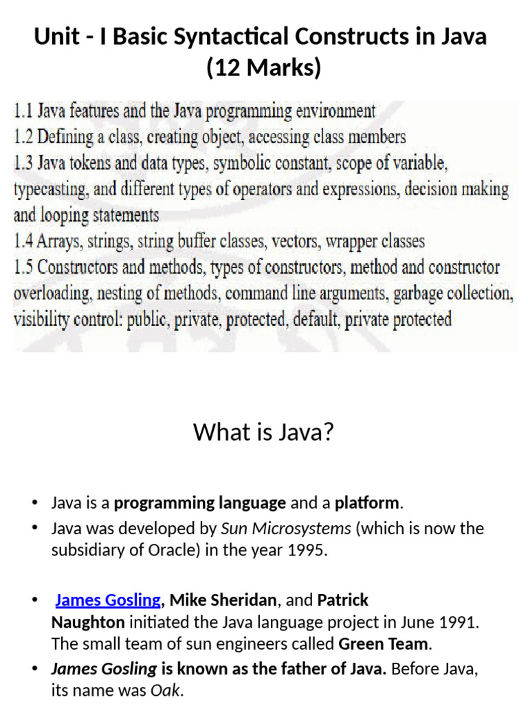Java Basics: Syntax and Features Overview | PDF | Inheritance (Object ...