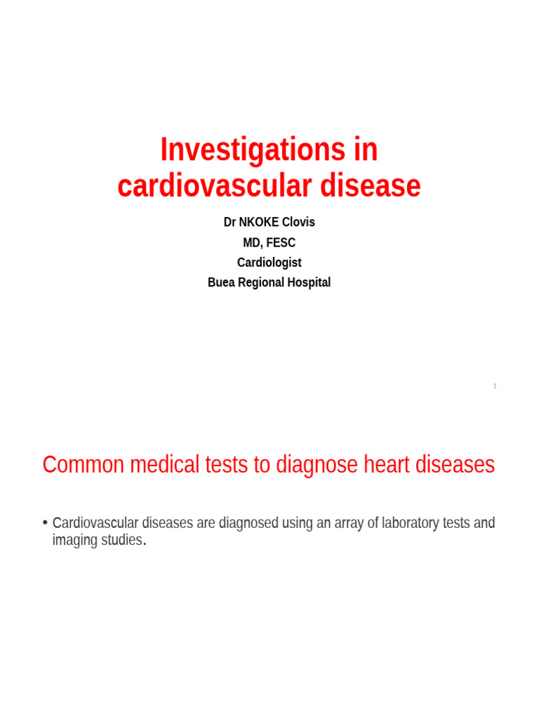 Heart Disease Diagnosis Tests Explained | PDF | Echocardiography | Heart