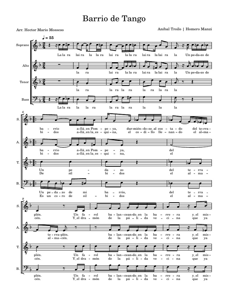 Barrio de Tango | PDF | Tango | Estilos de música uruguayos