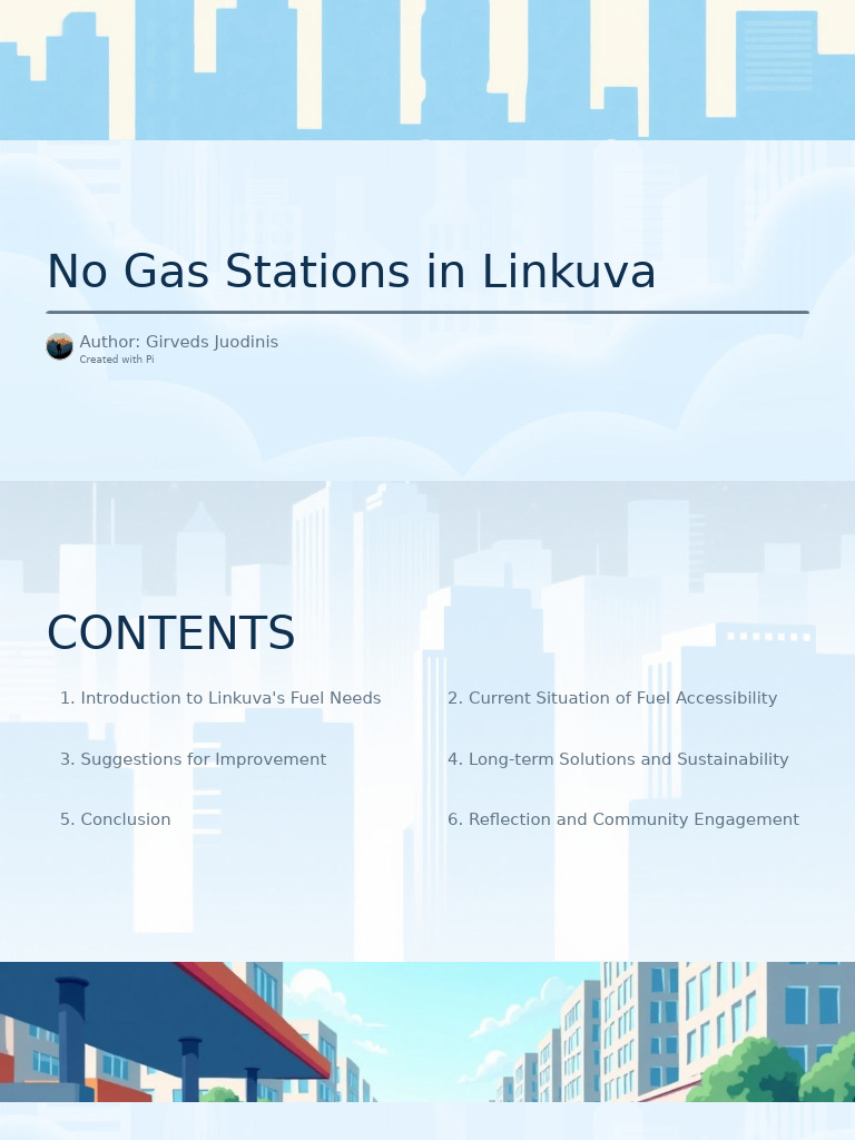 No Gas Stations in Linkuva | PDF | Sustainability | Filling Station