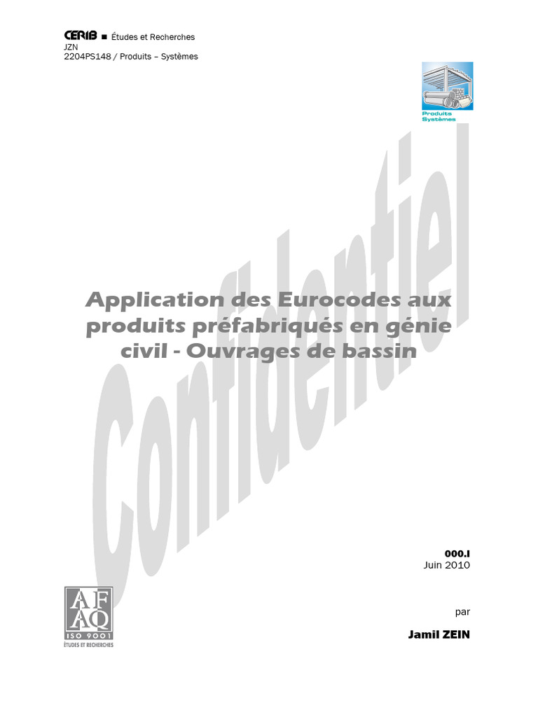 Eurocodes pour ouvrages de bassin en béton | PDF | Génie géotechnique ...